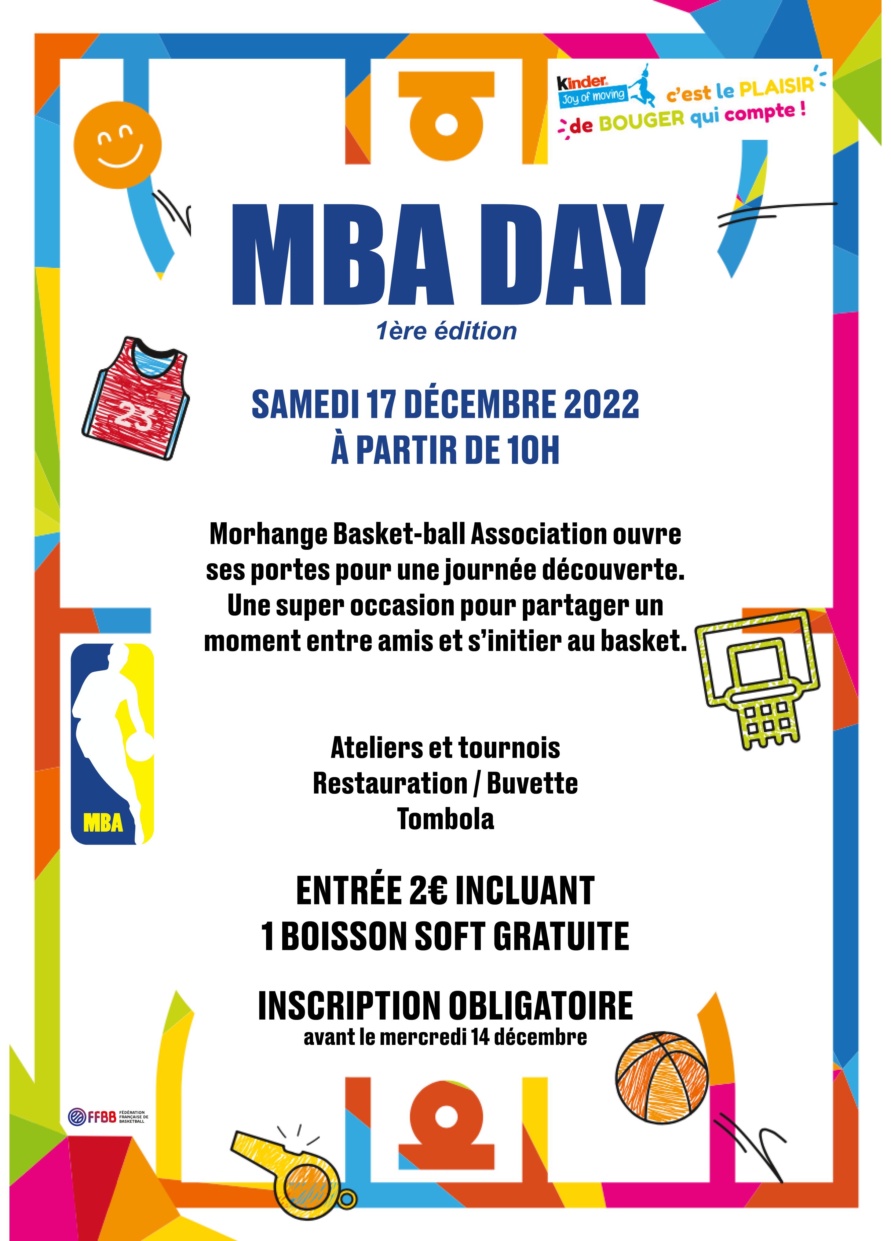 Mba Day le samedi 17 décembre